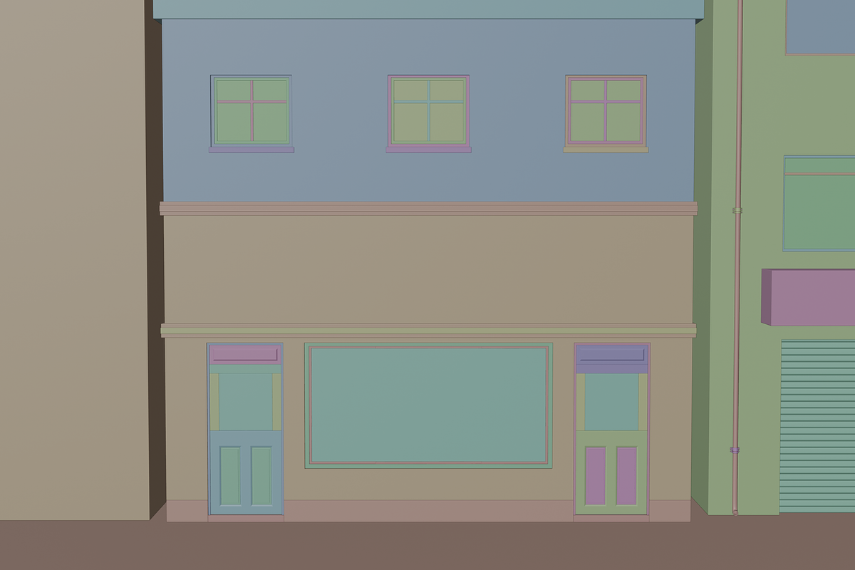 3D Model Front Store White color, an Object 3D Model by Dudukbersama (Photo 2 of 2)