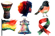 Minimalist Juneteenth Clipart, an Illustration by Designworld (Thumbnail 3 of 6)
