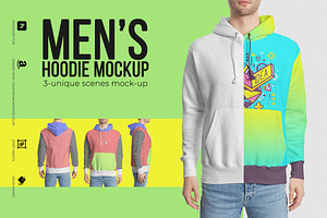 Men's Hoodie Mockup