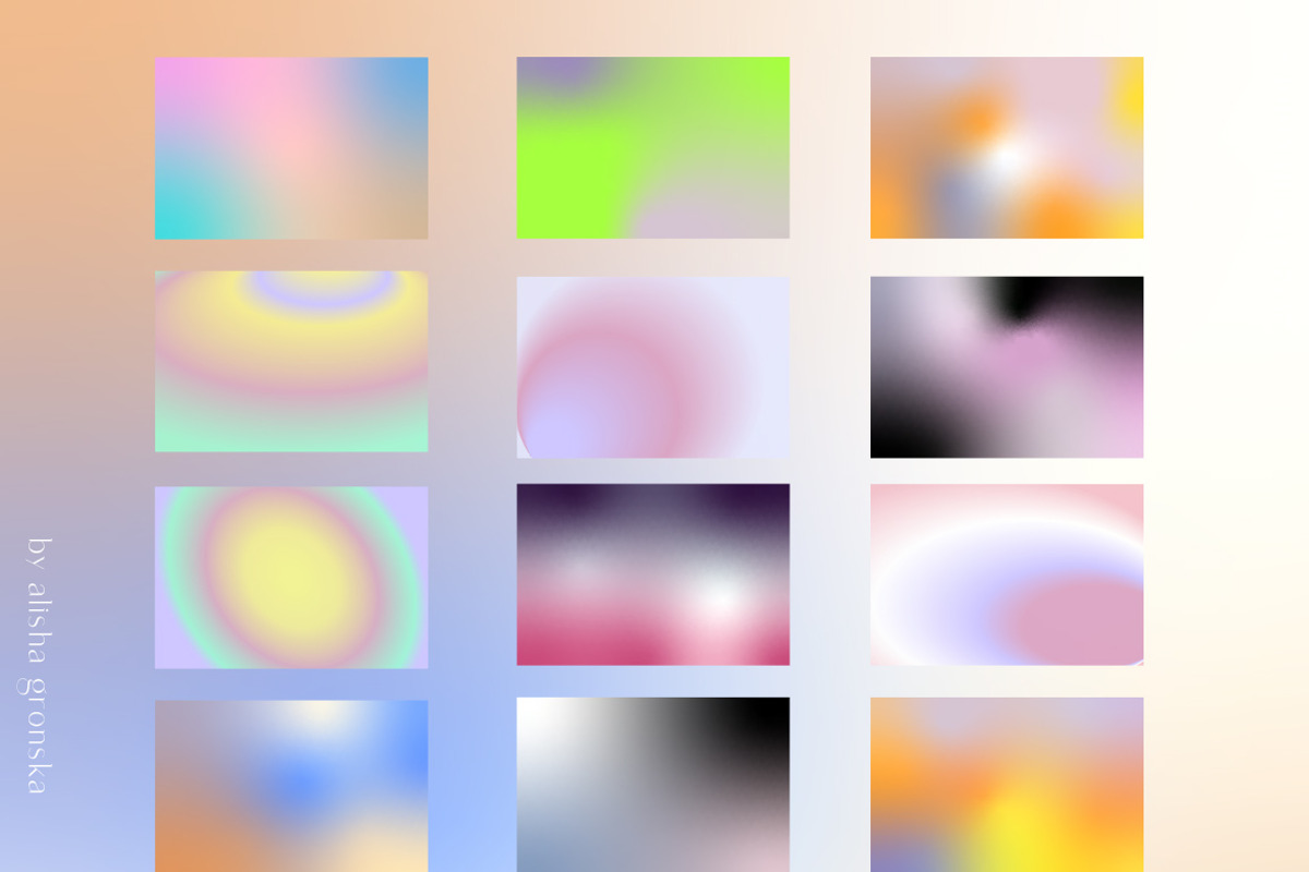Gradient Textures & Geometry, a Texture Graphic by Alisha Gronska (Photo 10 of 11)