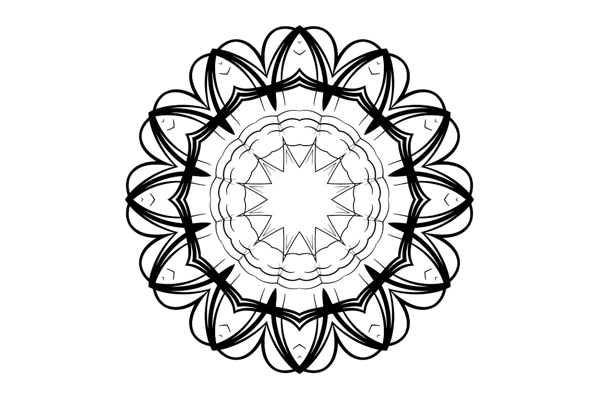 Decorative Mandala Digital Art Pack, a Decorative Illustration by NJ Himel (Photo 31 of 101)