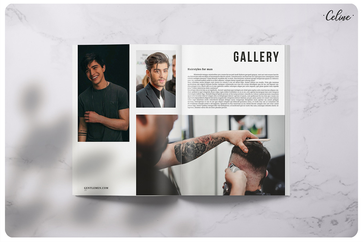 GENTLEMEN Lookbook Template, a Magazine Template by Celine Studio (Photo 7 of 11)