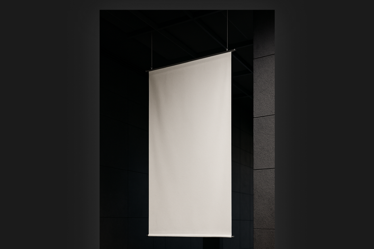 Hanging Banner Mockup – Realistic, an Advertising Mockup by MD.HAMZA.DESIGNS (Photo 1 of 3)