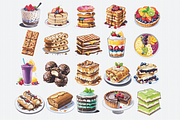 Food From Around The World Clipart, a Food Illustration by Crafts of The Moon (Thumbnail 5 of 5)