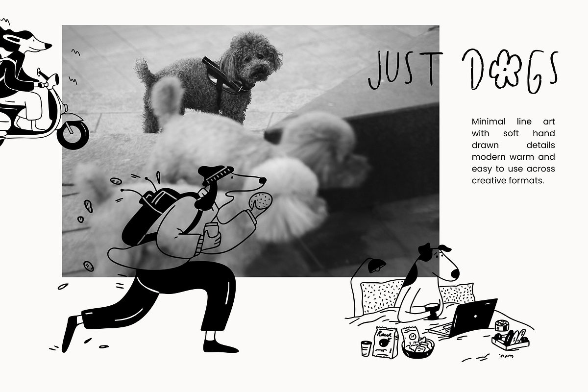 Just Dogs: Daily Life Pack, an Animal Illustration by Veyla (Photo 4 of 10)