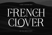French Clover - Ligature Serif, a Serif Font by Typia Nesia (Thumbnail 1 of 13)