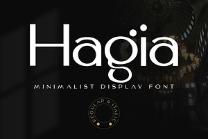 Hagia – Elegant Minimalist Font
