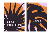 Tropical leaf posters, cards set, a Decorative Illustration by Good Studio (Thumbnail 2 of 14)