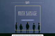 Moth Sausage Album Display Font, a Sans Serif Font by Graphic Spirit (Thumbnail 1 of 8)