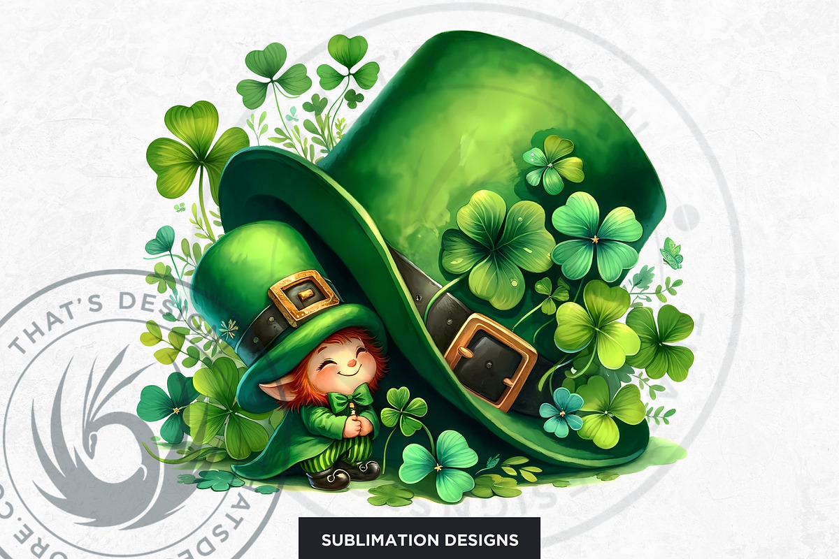 St Patrick's Day Clipart Set, a Seasonal Illustration by ThatsDesignArt (Photo 6 of 10)