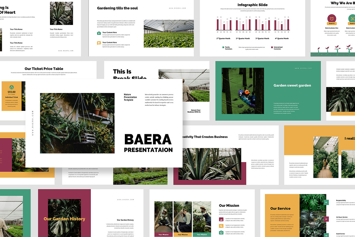 Baera : Nature Powerpoint, a Presentation Template by Punkl Camp (Photo 1 of 9)
