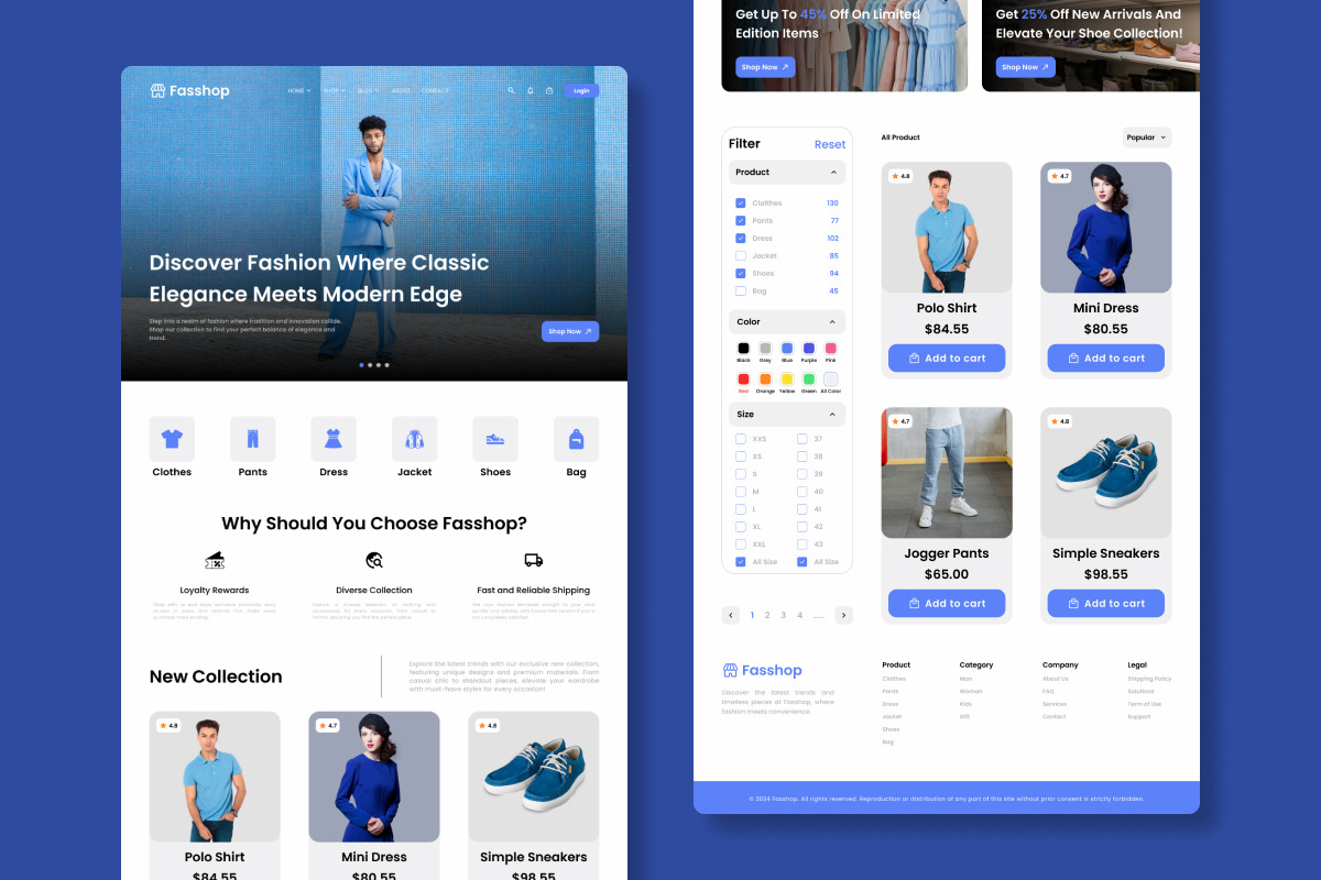 Fasshop - Fashion Landing Page, a Landing Page Template by twinstd (Photo 3 of 5)