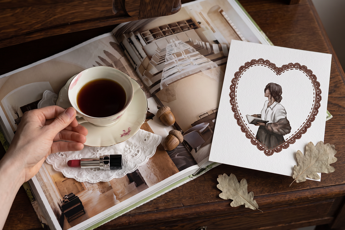 Autumn Homestead-Vintage Сlipart Set, a Seasonal Illustration by Amely.Art (Photo 9 of 14)