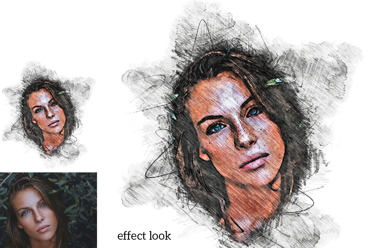 Modern Pencil Sketch PS Action, an Action Add-On by MRI STUDIO (Photo 16 of 31)