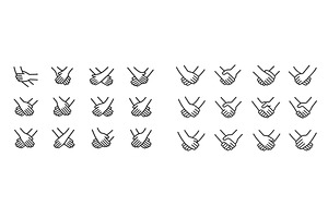 Collection of various hand-holding, an Illustration by ZinetroN