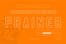 VB Prainer - Futuristic Display Font