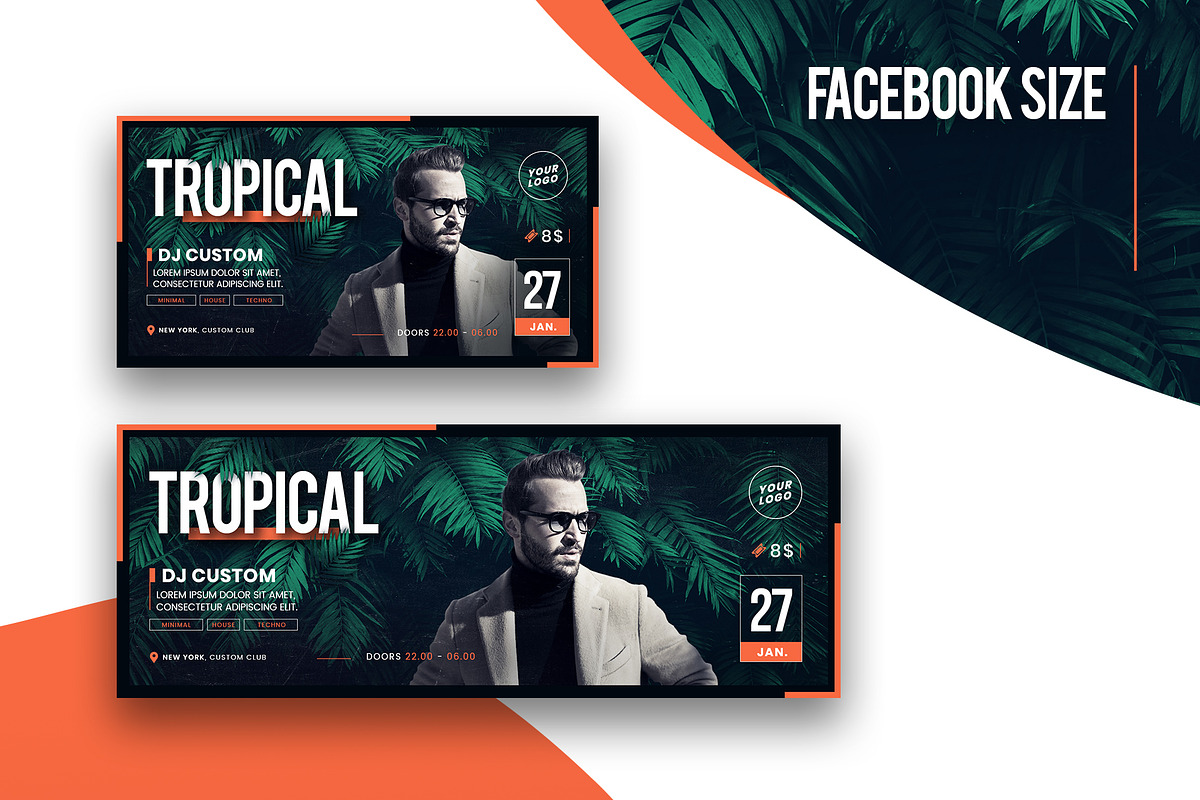 Tropical Party Flyer Template, a Flyer Template by Grand Design (Photo 3 of 4)