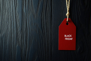 Paper sale tag with words Black Friday, a Photo by AlyaAnd