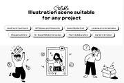 Social Media & Marketplace, a Technology Illustration by orenjidesign (Thumbnail 4 of 8)