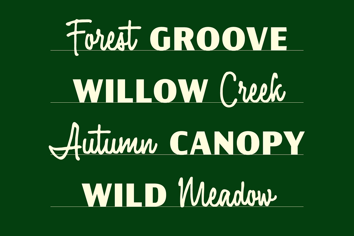 Fairforest - Font Duo, a Handwritten Font by Adam Fathony (Photo 6 of 17)