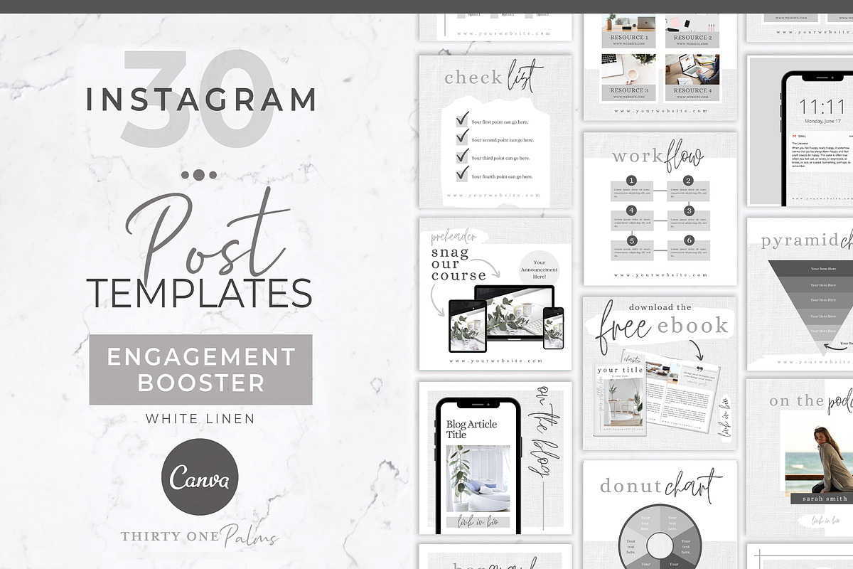 Instagram Engagement Booster | Canva, a Social Media Template by Thirty One Palms Studio (Photo 1 of 8)