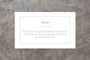 Beach House Info Signs for Airbnb, a Templates & Theme by Kin Studio (Thumbnail 4 of 8)