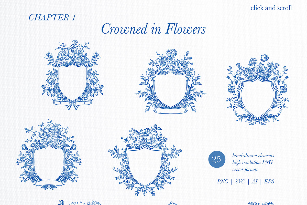 Crests Atelier Collection, a Decorative Illustration by Backyard Rose (Photo 4 of 14)