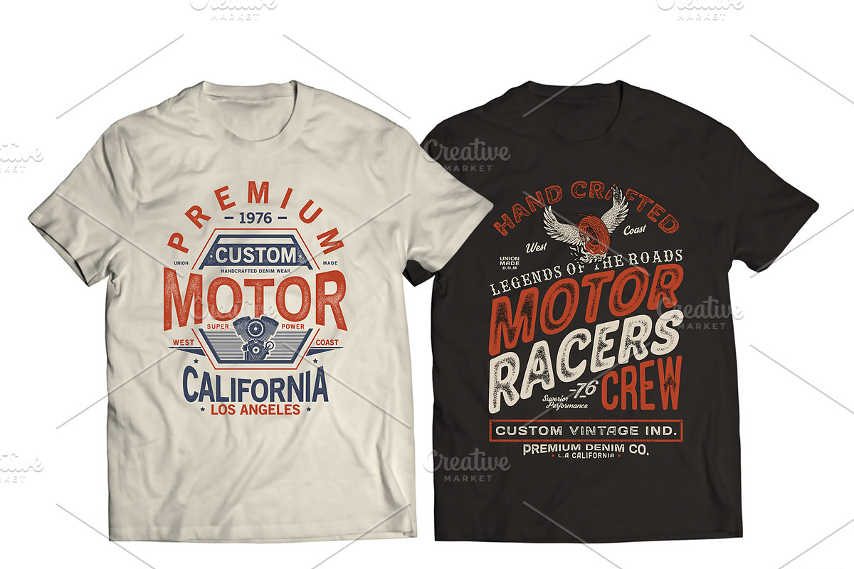 MOTORCYCLE CONCEPT TEE PRINT PACK, an Illustration by MKE Print Lab. (Photo 2 of 6)