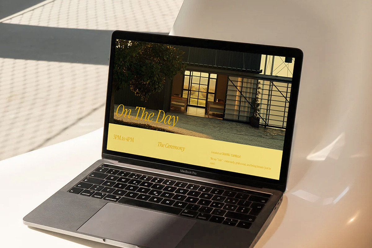 Joy — Bold Winery Wedding Template, a Squarespace Template by WebInAWeek (Photo 5 of 6)