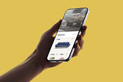 24 iPhone 17 Pro in Hand Mockups, an iPhone Mockup by Asylab (Thumbnail 24 of 107)