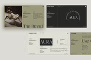AURA Brand Guideline Presentation, a Presentation Template by GoldenPixelStudio (Thumbnail 7 of 10)