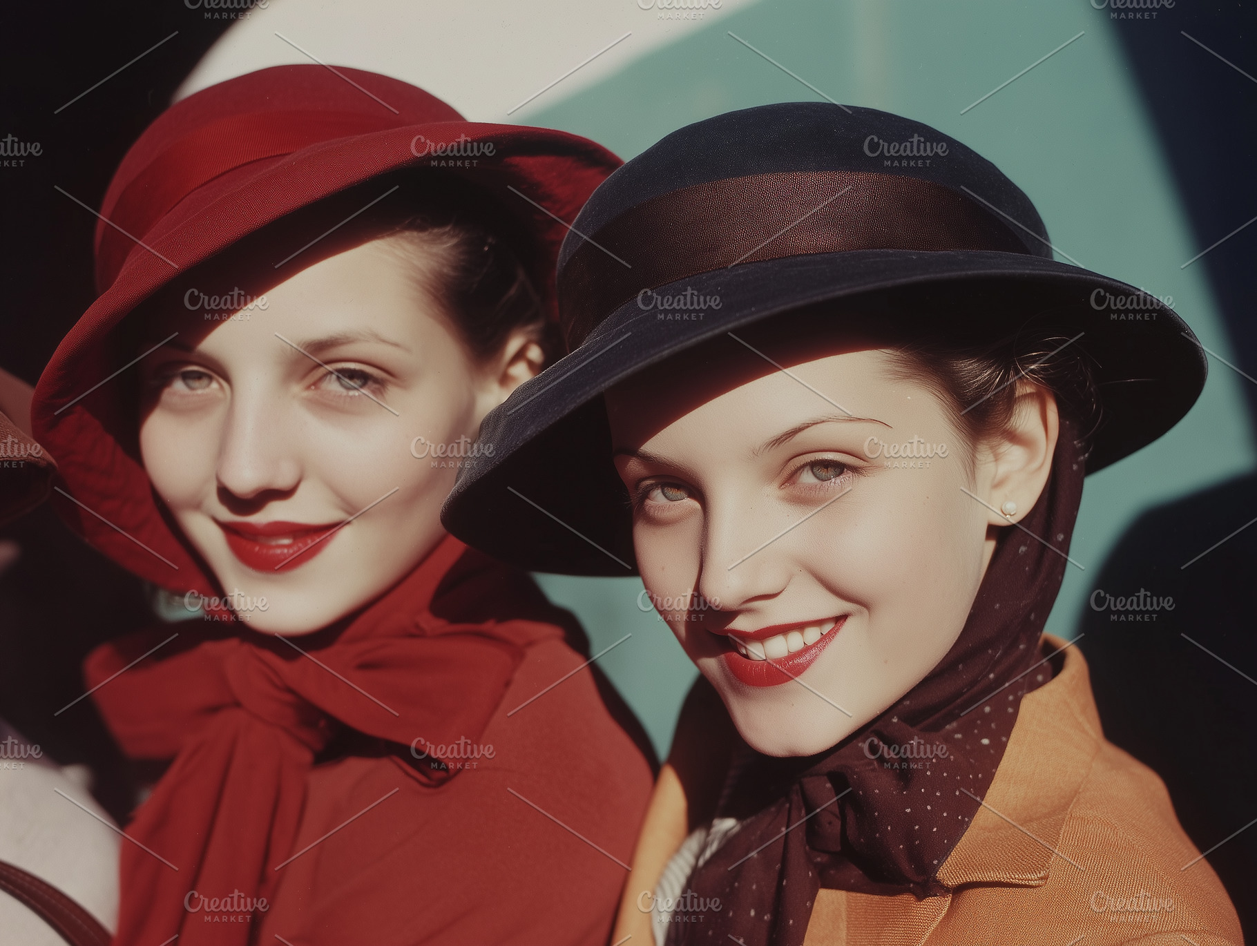 Vintage Ladies Wearing Hats 1930s, a Person Photo by k.tay