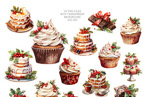 Christmas Sweet Dessert Clipart