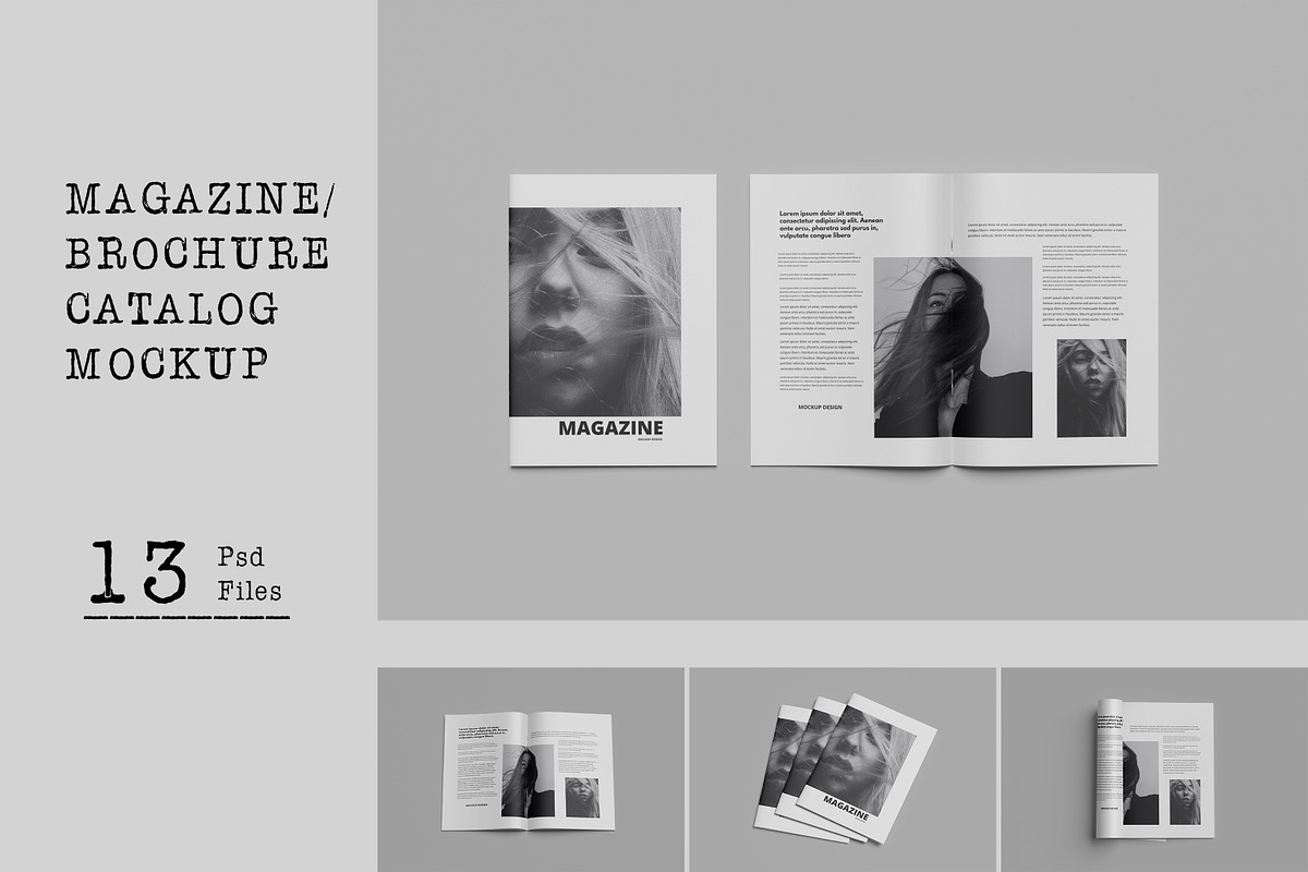 A4 Magazine Mockup, a Print Template by AKMAL STUDIO (Photo 1 of 14)