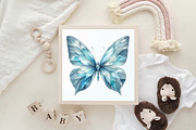 Cute Diamond Butterfly Clipart, an Illustration by CraftArtStudio (Thumbnail 6 of 6)