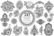 Set floral elements, a Decorative Illustration by Katika Shop (Thumbnail 2 of 6)