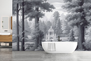 Tropical Plants Landscape Wallpaper, a Wallpaper Graphic by Muzi pear studio (Thumbnail 10 of 12)
