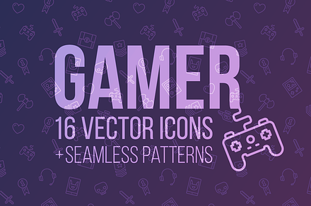 GAMER: icons and patterns