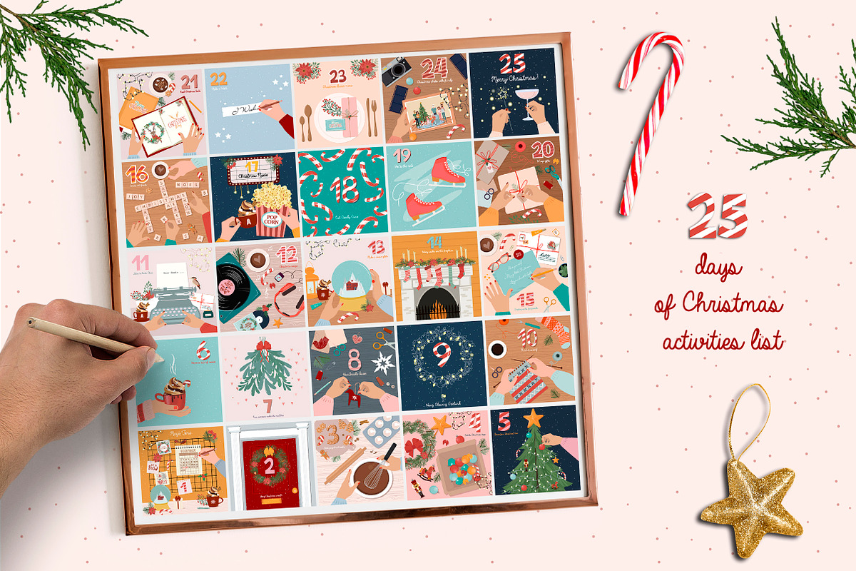 Christmas Advent Calendar, a Seasonal Illustration by Mio Buono (Photo 3 of 11)