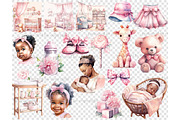 Baby Girl Sublimation Set, a Person Illustration by GlamArtZhanna (Thumbnail 5 of 5)