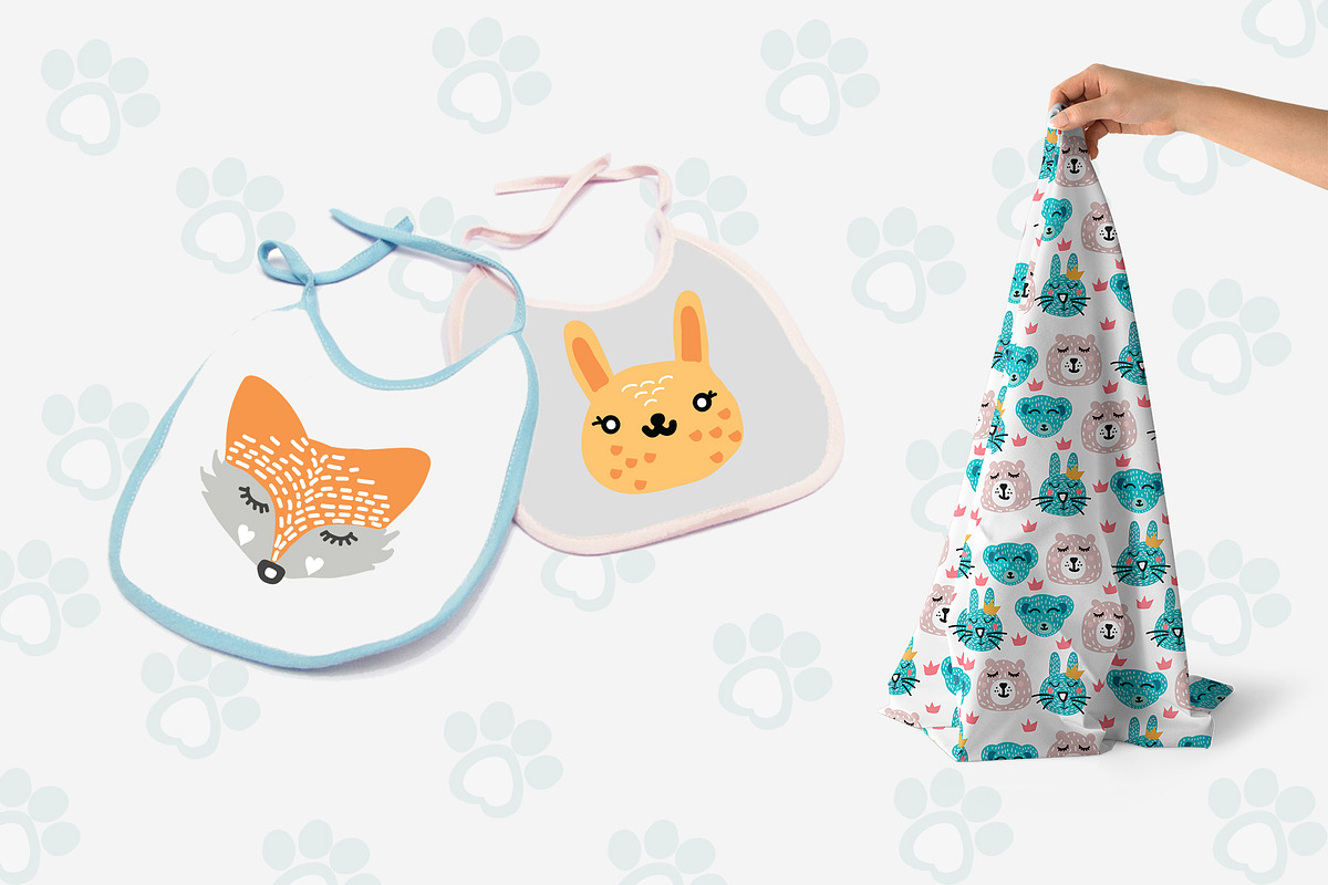Kids Pattern and Animal Characters, a Pattern Graphic by Pixavics (Photo 6 of 7)