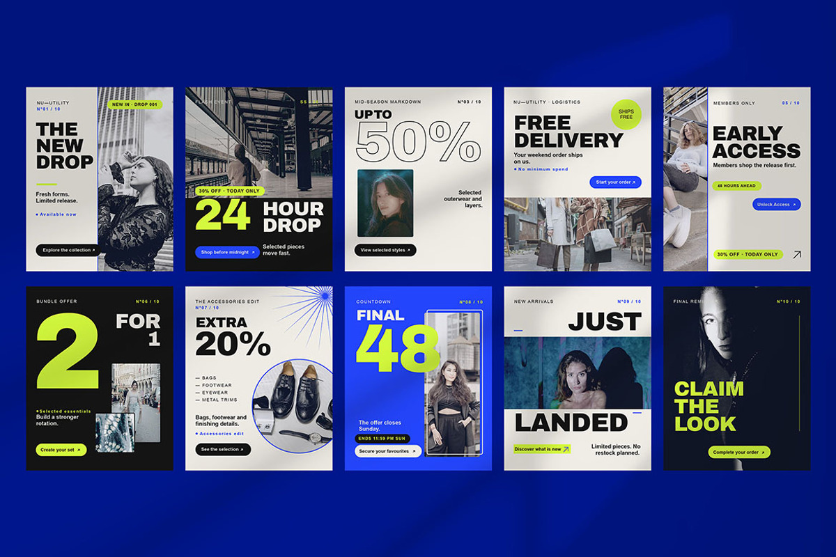 Urban Drop – Instagram Post Pack, a Social Media Template by Pitchlook.Studio (Photo 2 of 3)
