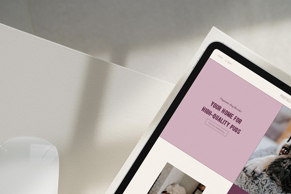 Pugtastic Wix Website Template, a Wix Template by Girl Boss From Home (Photo 2 of 6)