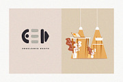 Lion Card | Handmade Geometric Font, a Script Font by Graphicfresh (Thumbnail 3 of 8)