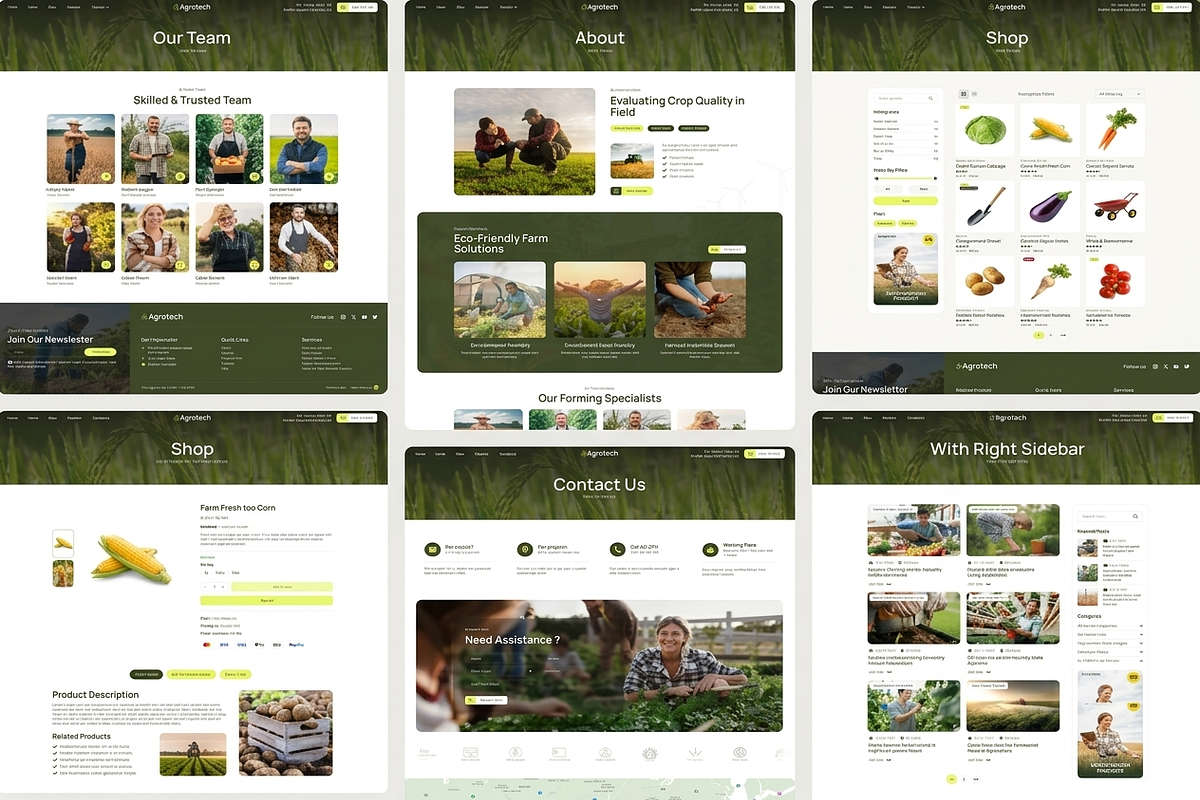 AgroTech Agriculture WordPress Theme, a WordPress Template by ThemesRain (Photo 2 of 3)