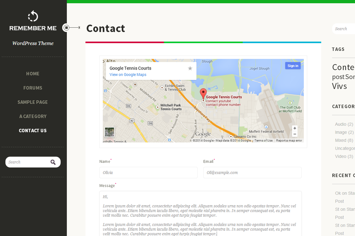 Rmemeber Me - Responsive WP Theme, a WordPress Template by UltraFX (Photo 5 of 5)