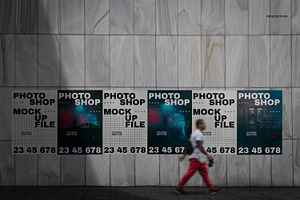 Wall Poster Mockup Set