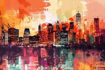 Colorful Abstract Urban Style Hiphop, an Abstract Photo by Pixeness