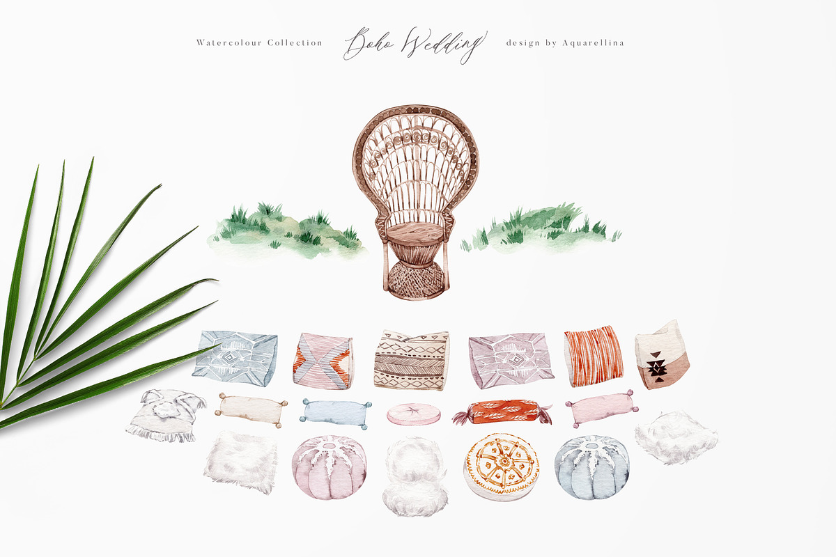 Boho Wedding Illustrations, an Illustration by Aquarellina (Photo 20 of 28)