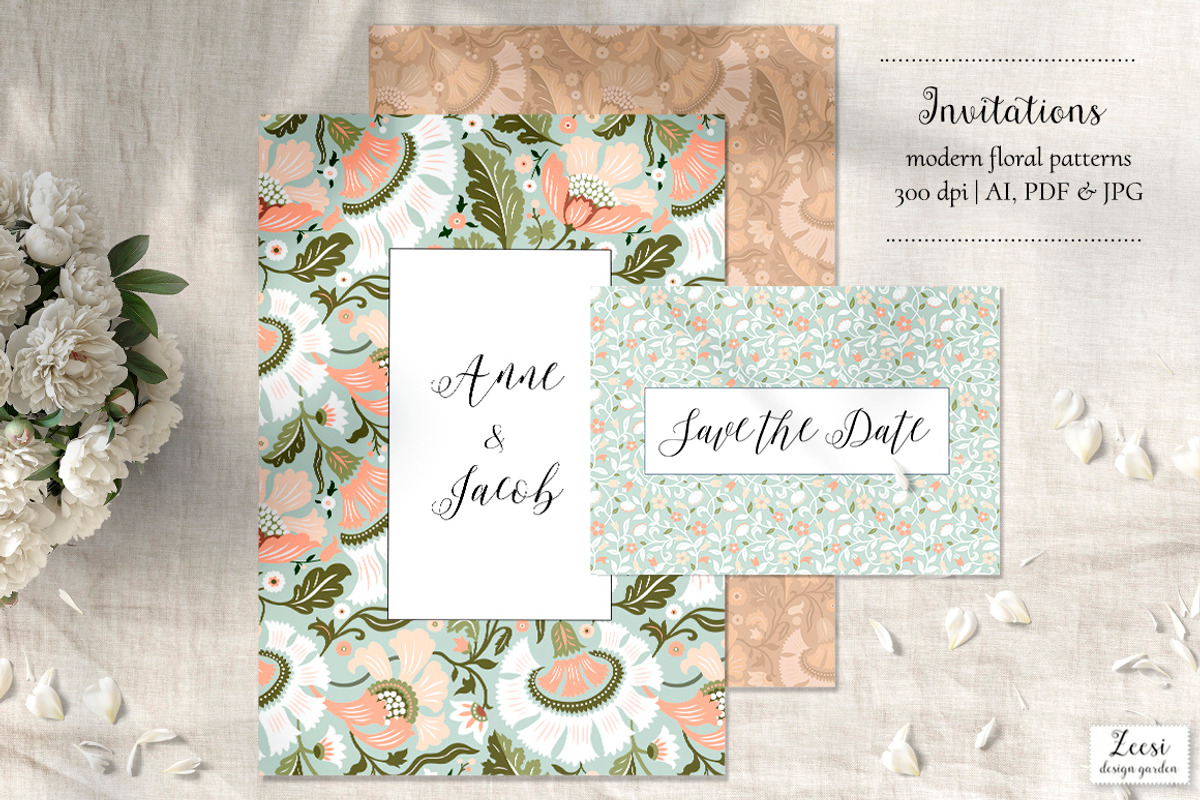 Coral Spring Patterns & Motifs, a Pattern Graphic by Zeesi Design Garden (Photo 3 of 7)